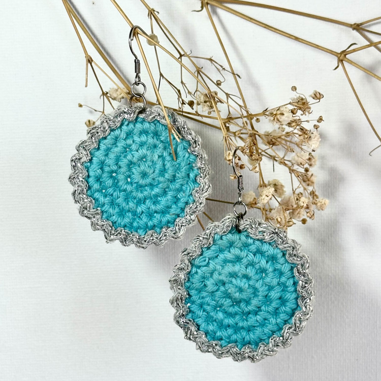 Boucles d’oreille Pétale argentée - acier inoxydable