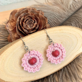 Small Flower earrings - stainless steel hook