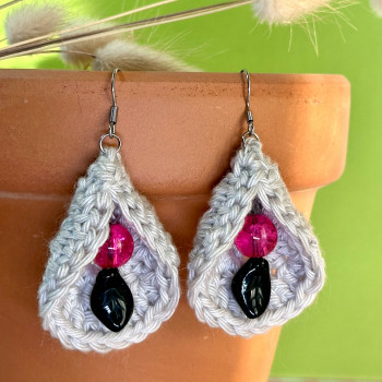 Boucles d'oreille Fleur de Calla - Acier inoxydable