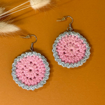 Pendientes pétalos plateados - acero inoxidable