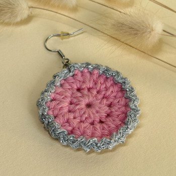 Pendientes pétalos plateados - acero inoxidable