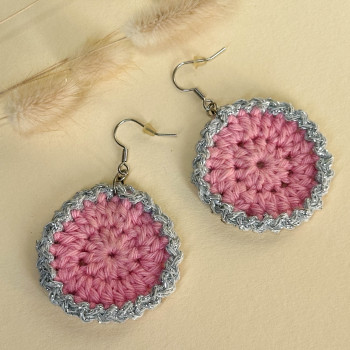 Pendientes pétalos plateados - acero inoxidable