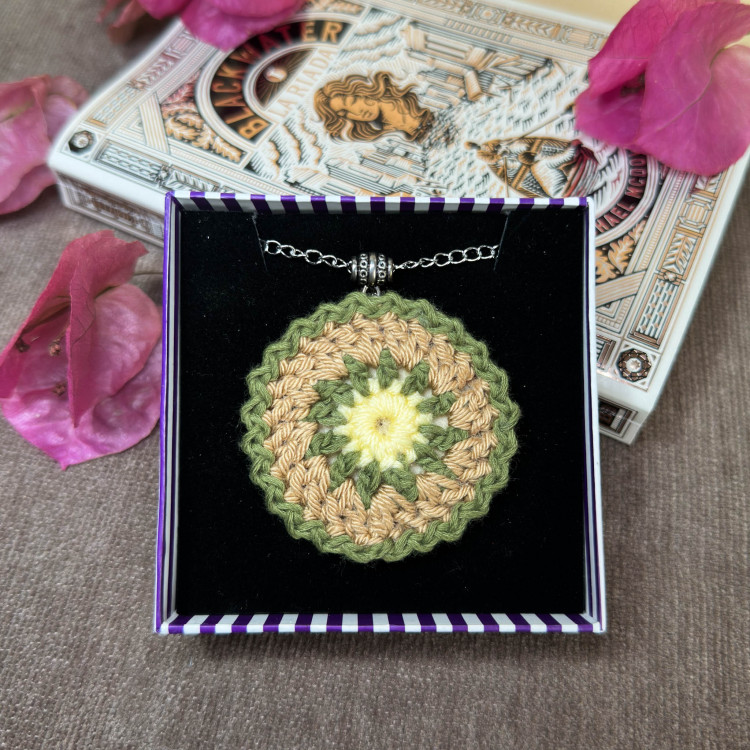 Collares Mandalas Bohemios - varios colores - cadena de acero inoxidable