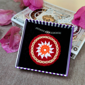 Collares Mandalas Bohemios - varios colores - cadena de acero inoxidable