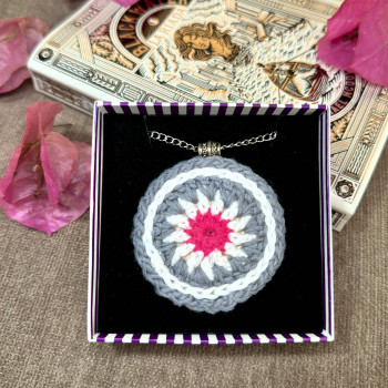 Collares Mandalas - varios colores - cadena de acero inoxidable