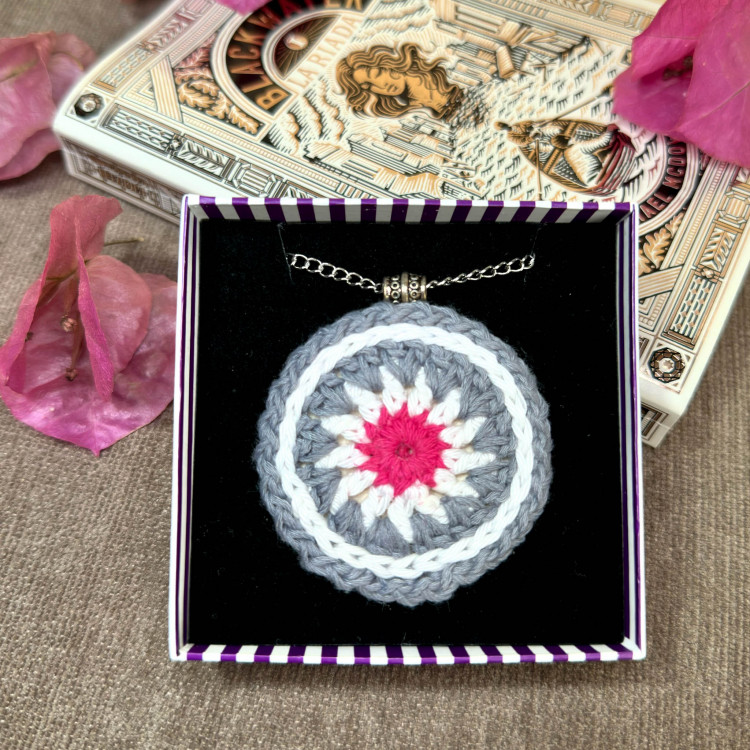 Collares Mandalas - varios colores - cadena de acero inoxidable