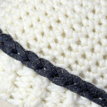 Bonnet blanc en laine pour femme - taille unique