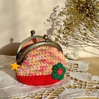 Colourful vintage coin purse