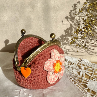 Monedero Bohemio "Corazón de Flor"