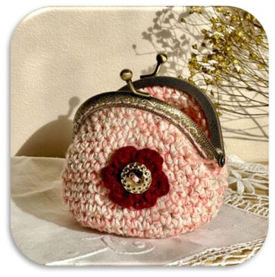 Porte monnaie rose clair fleur pourpre.jpg
