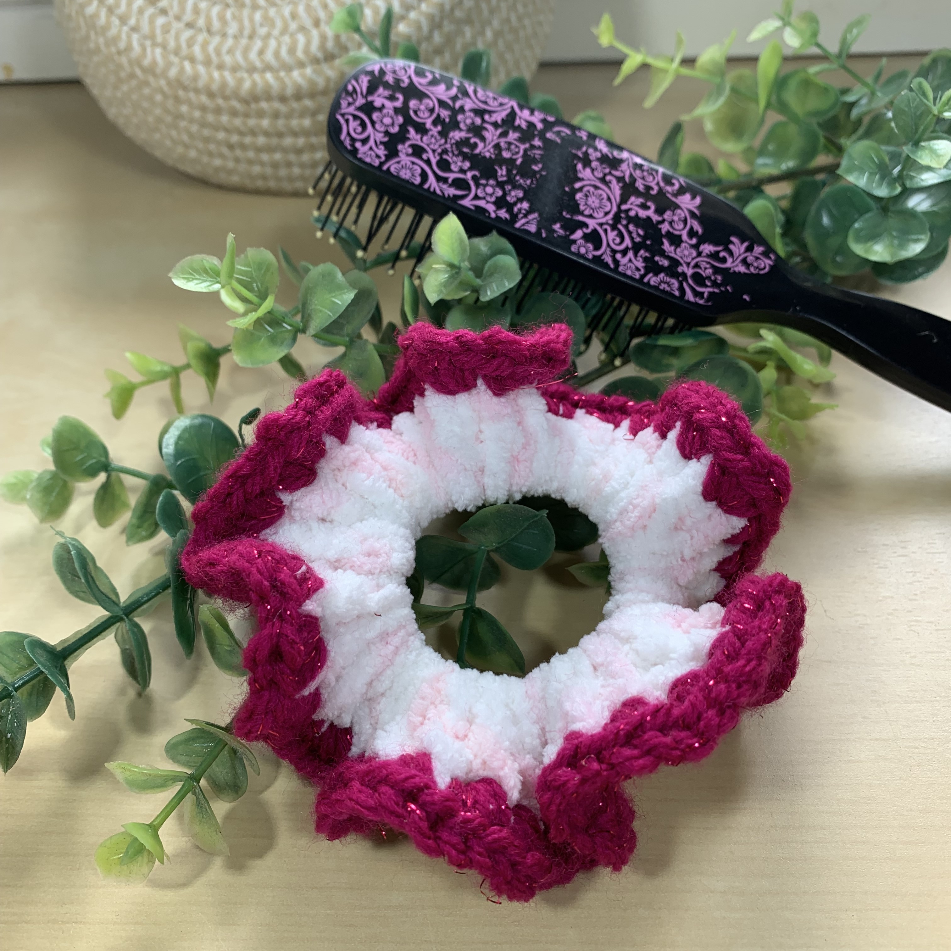 Chouchou fleurs fuchsia (7).jpg