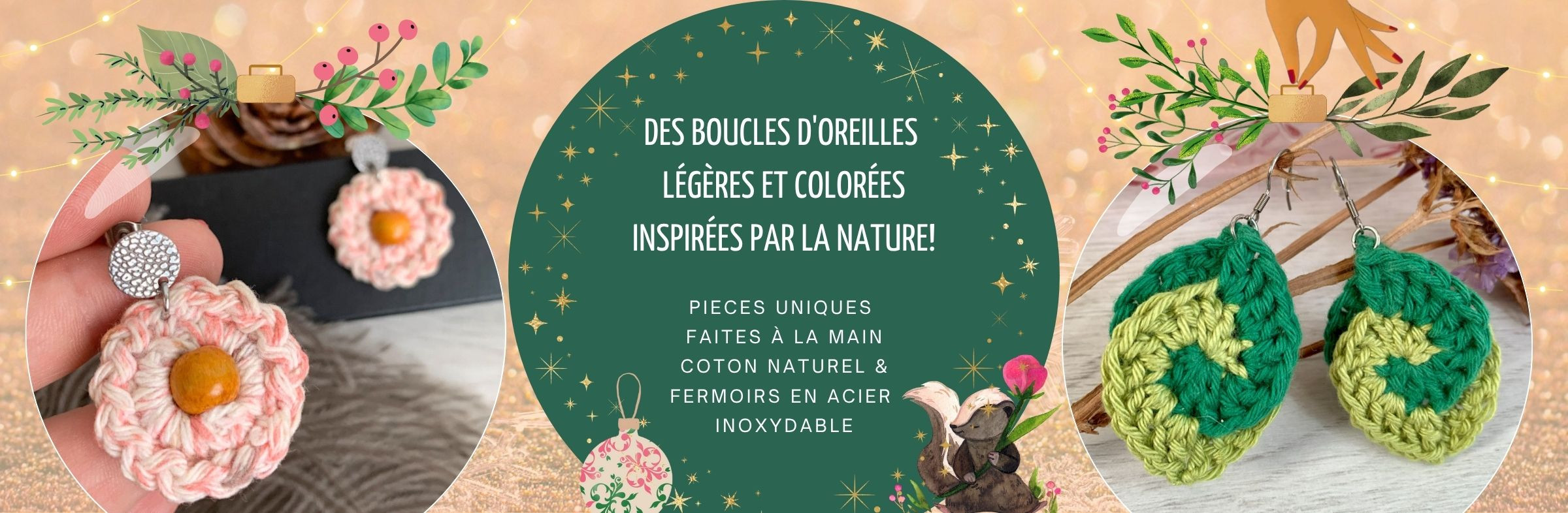 Boucles d'oreille exclusives et colorées en acier inoxydable hypoallergénique