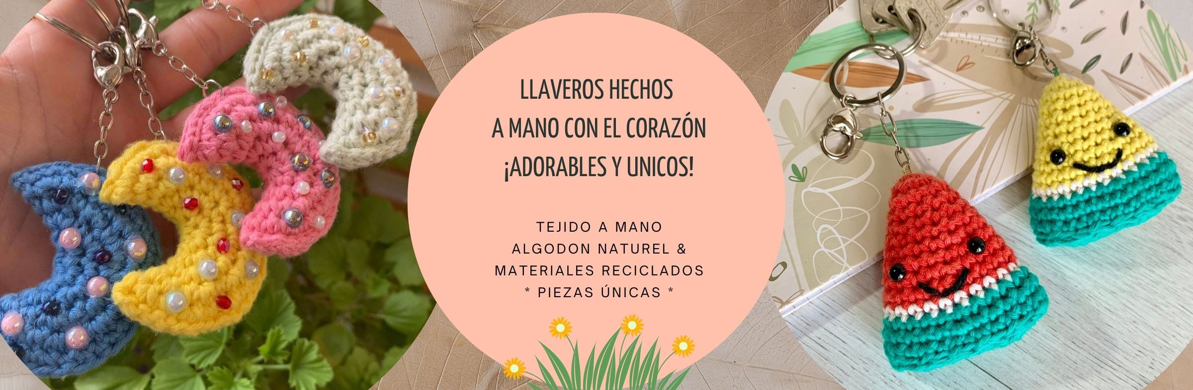 Llaveros únicos  creados para aportar alegría y color a la vida