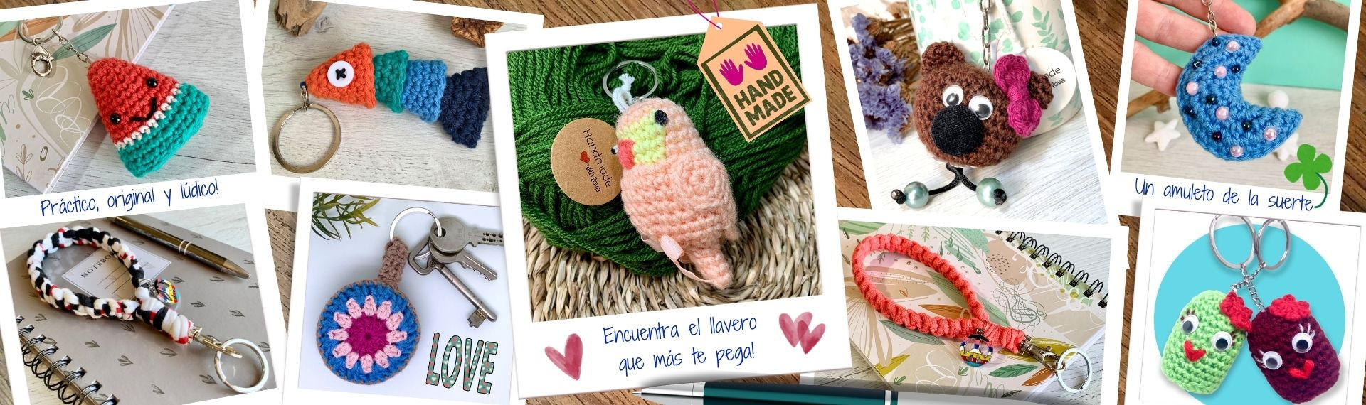 Llaveros únicos  creados para aportar alegría y color a la vida
