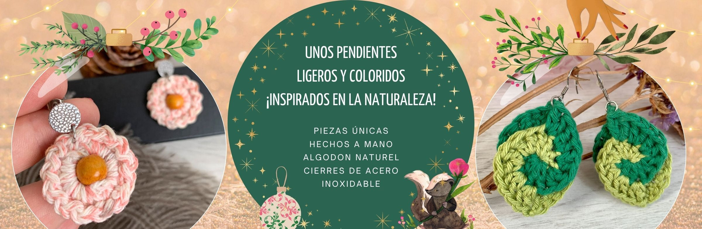 Pendientes exclusivos y coloridos de acero inoxidable hipoalergénico