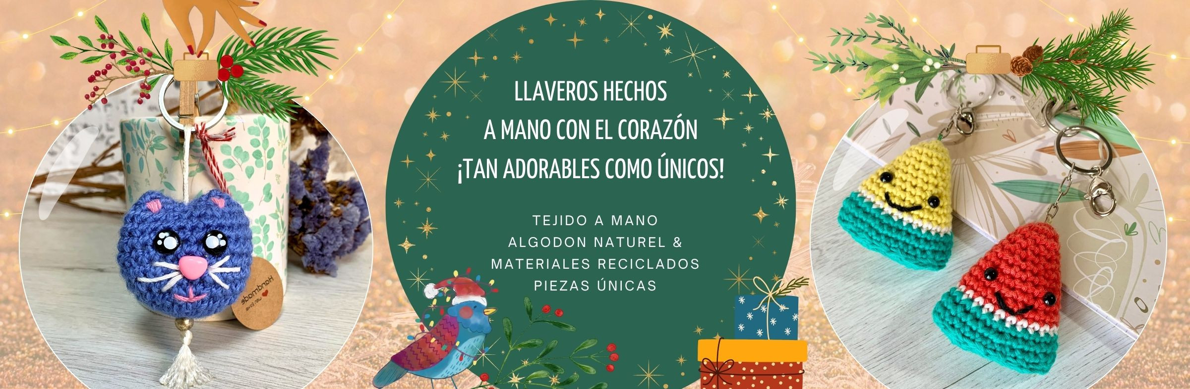 Llaveros únicos  creados para aportar alegría y color a la vida